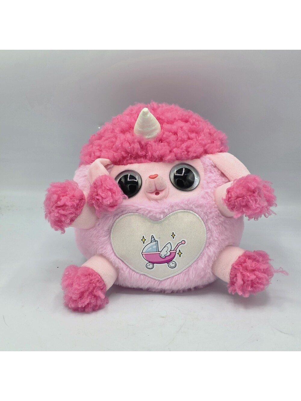 ZURU Rainbocorns Adopt-A-Corn Poodle Pink Plush Unicorn 9" Stuffed Toy